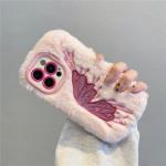 Diy Cute Fluffy Plush Cat Claw Case For Samsung Galaxy S24 Ultra Case S23 Plus A15 A14 5G A54 A55 A35 A05S For iPhone 16Pro Max