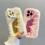 Diy Cute Fluffy Plush Cat Claw Case For Samsung Galaxy S24 Ultra Case S23 Plus A15 A14 5G A54 A55 A35 A05S For iPhone 16Pro Max