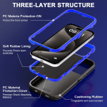 Shockproof Armor Defender Phone Case For iPhone 17 16 Pro Max 17 Air 16E 13 12 Mini 14 15 Plus 11 Hard PC+TPU Bracket Back Cover