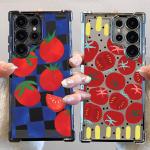 Cartoon Tomatoes Phone Case for Samsung Galaxy S25 Ultra S21FE S25 Plus s24ultra s24fe S20 FE S23 S22 Ultra S24 Soft Cover