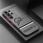 Sport A-Audi-Logo Case for Samsung Galaxy S25 S21 FE S22 Plus S10 S9 S20 S24 S23 Ultra Black Edge Shell