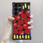 Cartoon Tomatoes Phone Case for Samsung Galaxy S25 Ultra S21FE S25 Plus s24ultra s24fe S20 FE S23 S22 Ultra S24 Soft Cover