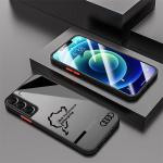 Sport A-Audi-Logo Case for Samsung Galaxy S25 S21 FE S22 Plus S10 S9 S20 S24 S23 Ultra Black Edge Shell