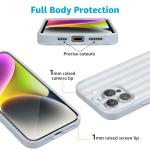 Casely iPhone 16 Pro Max Case | Blue Stripes | Sunday Best | Classic Ultra Slim Design | Compatible with MagSafe