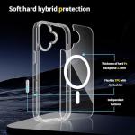 ZYGNAL Slim Case for iPhone 17 – Compatible with MagSafe, Clear Acrylic Back + TPU Bumper, Strong Magnetic Lock, Camera Control Button Cover, Shock-Absorbent Slim Protection