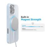 Casely iPhone 16 Pro Max Case | Blue Stripes | Sunday Best | Classic Ultra Slim Design | Compatible with MagSafe