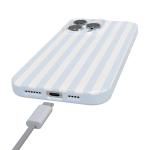 Casely iPhone 16 Pro Max Case | Blue Stripes | Sunday Best | Classic Ultra Slim Design | Compatible with MagSafe
