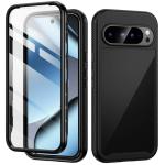 seacosmo Designed for Google Pixel 10 Pro/10/9/9 Pro Case, Full Body Shockproof Cover, with Built-in Screen Protector Slim Fit Protective Phone Case for Pixel 10 Pro/10/9/9 Pro, Black