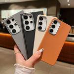 Leather Texture Soft Case For Samsung A55 5G A54 A56 A52S A52 A35 A34 A36 A16 A15 A25 A22 A33 A32 A14 A13 A26 A06 A05 Case Cover