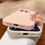 Luxury Liquid Silicone Case for iPhone 17 16 Pro Max Plus Soft Cover for iPhone 11 12 13 14 15 17 Air With Camera Control Button