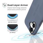 Speck CANDYSHELL Grip +MS Case for iPhone 17 - Mystery Blue/Faded Denim | Slim Protective Grip | Drop Protection | MagSafe Compatible