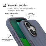 Speck CANDYSHELL Grip +MS Case for iPhone 17 - Mystery Blue/Faded Denim | Slim Protective Grip | Drop Protection | MagSafe Compatible