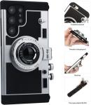 Emily in Paris Vintage Camera Design Case for Samsung Galaxy S21 S22 Plus S23 S24 Ultra Note 20 S24Ultra Back Cover with Lanyard