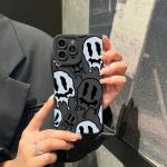 Black & White face graphic phone case for iPhone 15 14 13 12 11 x XR Xs SE2 SE 8 7 plus pro Max mini silicone back cover
