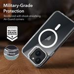 ESR for iPhone 13 Case/iPhone 14 Case, Compatible with MagSafe, Built-in Stash Stand Clear Phone Case for iPhone 13/iPhone 14, Military-Grade Protection Magnetic Phone Case, Classic Series, Clear
