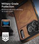 WTCASE Magnetic for iPhone 17 Pro Max Leather Case,Built-in Invisible Stand [Compatible with Magsafe] Protective Slim Kickstand Phone Cover for iPhone 17 Pro Max,Brown