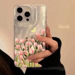 Colorful Tulip Pattern Laser Case For Samsung Galaxy S25 S24 Ultra S23 FE S22 Plus S21S20 A15 A35 A54 A55 back cover