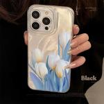 Colorful Tulip Pattern Laser Case For Samsung Galaxy S25 S24 Ultra S23 FE S22 Plus S21S20 A15 A35 A54 A55 back cover