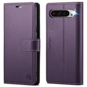 FLIPALM Wallet Case for Google Pixel 10 Pro XL 5G, RFID Blocking Credit Card Holder, PU Leather Folio Flip Kickstand Protective Shockproof Cover for Pixel 10 Pro XL(Purple)