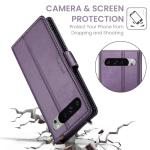 FLIPALM Wallet Case for Google Pixel 10 Pro XL 5G, RFID Blocking Credit Card Holder, PU Leather Folio Flip Kickstand Protective Shockproof Cover for Pixel 10 Pro XL(Purple)