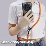120cm Universal Adjustable Crossbody Cell Phone Lanyard Detachable Neck Cord Anti-Lost Lanyard Patch for Iphone 15 14 13 Pro Max