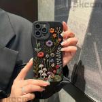 Embossed Floral Pattern Painted Phone Case for Samsung Galaxy S25 S23 S24 Ultra S22 Plus S21 S20 FE A55 A54 A35 A15 Cover