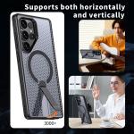Case For Samsung Galaxy S25 Edge S24 S23 S22 Ultra Plus Heat Dissipation Breathable With Holder Magnetic Wireless Charge Cover