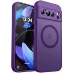 CANSHN Magnetic for Google Pixel 10 Pro Case(6.3 Inch), Upgraded [Full Camera Protection] [Compatible with Magsafe] [Translucent Matte] Shockproof Protective Phone Cover, Deep Purple