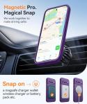 CANSHN Magnetic for Google Pixel 10 Pro Case(6.3 Inch), Upgraded [Full Camera Protection] [Compatible with Magsafe] [Translucent Matte] Shockproof Protective Phone Cover, Deep Purple