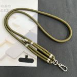 2025 New Lanyard Silver Double Buckle Adjustable Wrist Hand Crossbody Strap Cord Hang Mobile Cell Phone Shoulder Chain Key Rope