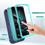 Asuwish Phone Case for LG K51/Reflect LTE/Q51 with Screen Protector and Cell Cover Hybrid Rugged Shockproof Hard Protective Accessories LGK51 K 51 51K L555DL 2020 LGK51Phone LG51Cases Women Men Blue