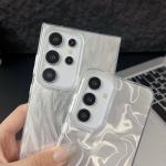 Luxury Laser Matte Case For Samsung Galaxy S25 S22 S24 Ultra S23 S24 FE A17 A55 A15 A16 A35 A25 A53 A56 5G  Hard PC Phone Cover