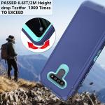 Asuwish Phone Case for LG K51/Reflect LTE/Q51 with Screen Protector and Cell Cover Hybrid Rugged Shockproof Hard Protective Accessories LGK51 K 51 51K L555DL 2020 LGK51Phone LG51Cases Women Men Blue