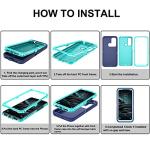 Asuwish Phone Case for LG K51/Reflect LTE/Q51 with Screen Protector and Cell Cover Hybrid Rugged Shockproof Hard Protective Accessories LGK51 K 51 51K L555DL 2020 LGK51Phone LG51Cases Women Men Blue