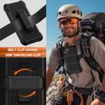 for iPhone 15 Case with Belt Clip Holster,Military Grade Anti-Drop Shockproof Defender Phone Cases w/2x Screen Protectors & Kickstand,2 Layers Rugged Heavy Duty Protective Bumper Cover (Black)