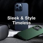 TORRAS Slim Fit for iPhone 12 Pro Max Case Ultra-Thin Cover with Non-Slip Grip & No Fingerprint Hard Plastic Super Slim Phone Case for iPhone 12 Pro Max Phone Case 6.7 inch, Space Black