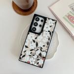 Beautiful Elegant Colorful Flowers Series Mirror Film Shock Proof Phone Cover Case for Samsung Galaxy S23 S24 S25 Plus Ultra