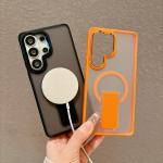 Bracket Stand Holder For Magsafe Phone Case For Samsung S26 S25 S24 FE S23 Ultra Plus Magnetic Wireless Charge Kickstand Cover