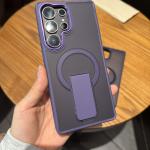 Bracket Stand Holder For Magsafe Phone Case For Samsung S26 S25 S24 FE S23 Ultra Plus Magnetic Wireless Charge Kickstand Cover