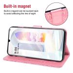 Phone Case for LG Velvet 5G/LGVelvet Verizon G5 UW T-mobile 2020 Wallet Cases with Tempered Glass Screen Protector Leather Slim Flip Cover Card Holder Stand Cell LM G900UM 4G Tmobile Women Rose Gold