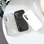 Curly Wavy Soft Clear Case For Samsung Galaxy S24 Ultra S23 S22 S21 S20 FE A55 5G A54 A53 A52 A51 A35 A34 A32 A13 A14 Back Cover