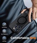 Temdan Magnetic Compatible with iPhone 13 Pro Max Case, [Built-in Invisible Kickstand][Compatible with MagSafe] [Military Grade Shockproof] Slim Translucent Matte Phone Case for iPhone 13 Pro Max 6.7"