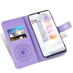 Phone Case for LG Velvet 5G/LGVelvet Verizon G5 UW T-Mobile 2020 Wallet Cases with Tempered Glass Screen Protector Leather Slim Flip Cover Card Holder Stand Cell LM G900UM 4G Tmobile Women Purple