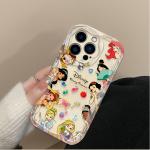 Disney Princess Ariel 3D Wave Case For iPhone 16 15 14 13 12 11 Pro Max X XR XS 8 7 Plus SE 2020 TPU Silicone Shockproof Cover