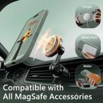 FireNova Magnetic for iPhone 17 Case, Compatible with MagSafe, [Integrated Silicone Camera Control Button] [Camera Protection] Anti-Scratch Microfiber Lining Phone Case, 6.3", Calke Green