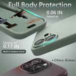 FireNova Magnetic for iPhone 17 Case, Compatible with MagSafe, [Integrated Silicone Camera Control Button] [Camera Protection] Anti-Scratch Microfiber Lining Phone Case, 6.3", Calke Green