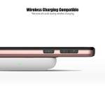 Nvollnoe for Samsung S21 Case with Card Holder 5G 6.2 inch Dual Layer Heavy Duty Protective for Galaxy S21 Case Hidden Card Slot Slim Wallet Case for Samsung S21(Rose Gold)