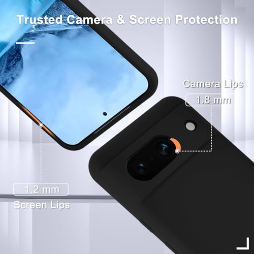 Google Pixel 8a Silicone Case with Screen Protector