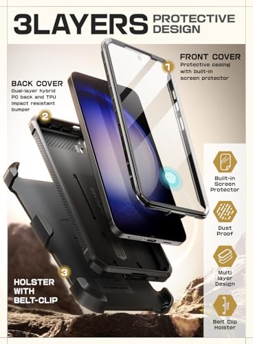Samsung Galaxy S24 SUPCASE Heavy Duty Rugged Kickstand Case