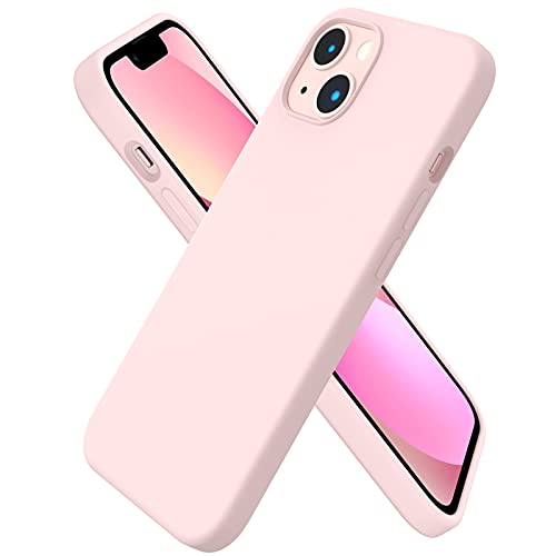 ORNARTO iPhone 13 Slim Silicone Case - Chalk Pink